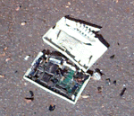 (picture of crunched Sportster)